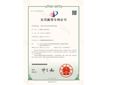 一種便于排水砼管安裝的送料設(shè)備-實(shí)用新型專(zhuān)利證書(shū)(易清華、袁成、黃晶)